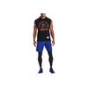 Under Armour Project Rock Graphic Print Fleece Sleeveless Hoodie Basketball Vest Men Tops Black 1367034-001