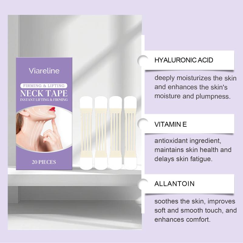 Invisible Neck Elastic Lifter Bandage Double Chin Small Face V Face Transparent Tape Neck Tape Care Patch Wrinkle Remover