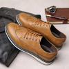 Men Winter Casual Oxford Shoes LaceUp Leather Suitable for Daily Wear and Various Occasions High Quality Material for Durability