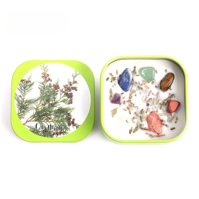 

Натуральный Кристалл Необработанный Камень Ароматические Свечи Перуанское Священное Дерево Шалфей Лаванда Кедр Дом В помещении Благовония Украшение Для Очищения Воздуха