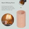 Small Essential Oil Diffuser Cylindrical Wood Aroma Diffuser Beech Wood Diffuser  Bedroom Use