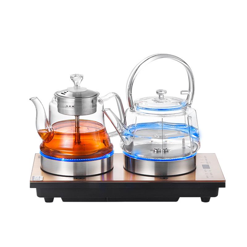 Zhi Yi 2025 Fully Automatic Double Bottom Water Inlet Kettle with Integrated Tea Table for Home Tea Brewing.