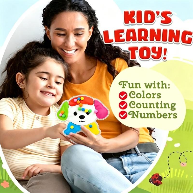 Squeeze Toys, Color-sorting Sensory Toys, Educational Preschool Activities, Fun Classroom Toys, Cute Colorful Puppy Design.