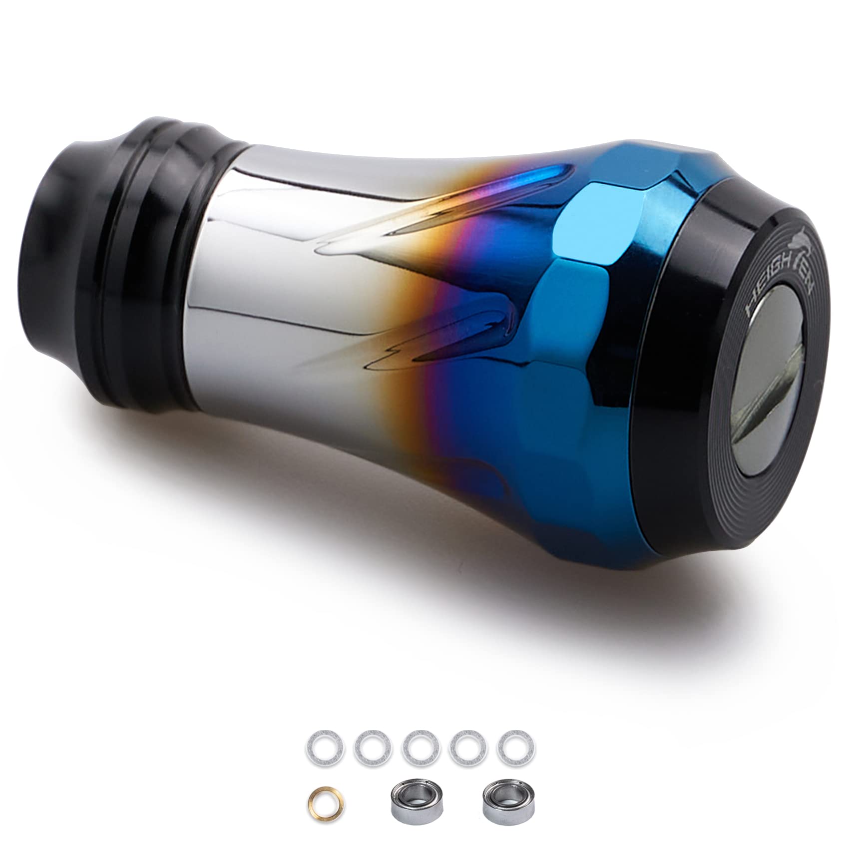 

HEIGHTEN 20мм Ручка катушки Кноб 10г 7 цветов Универсальный для Shimano Daiwa Тип A Тип S 70 Авиационный алюминий Серия Aurora (Daiwa) (черный)