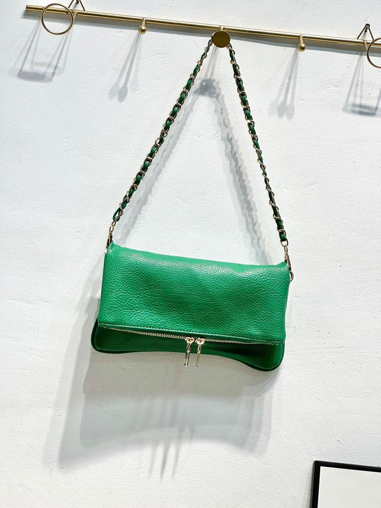 Trendige Umhänge-Schultertasche mit Litschi-Muster - Schlichtes, vielseitiges Design