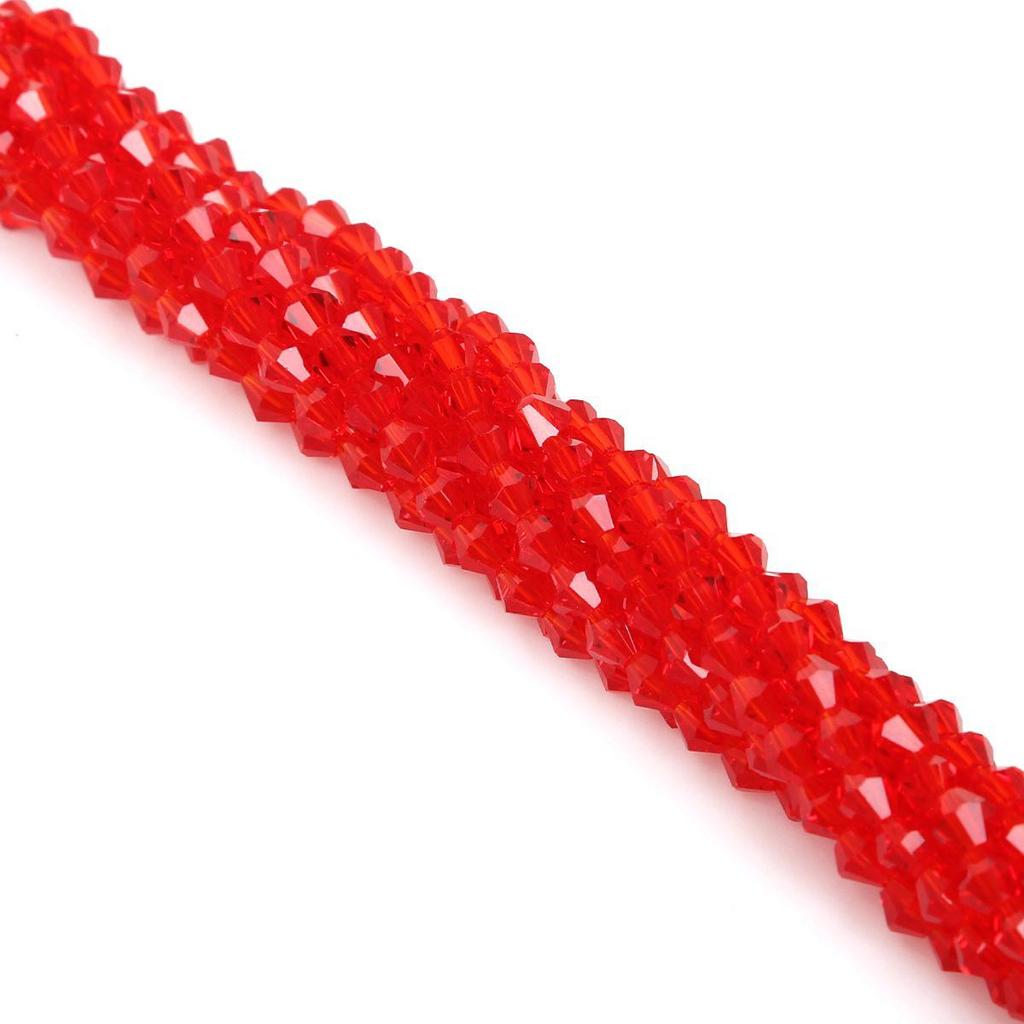 4mm Rhombus Glass Crystal Beads for DIY Jewelry Making