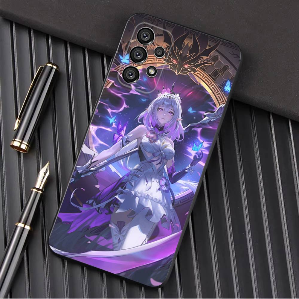 H-Honkai Castorice Star R-Rail Phone Case For Samsung Galaxy A13,A21s,A22,A31,A32,A52,A53,A71,A80,A91 Soft Black Shell