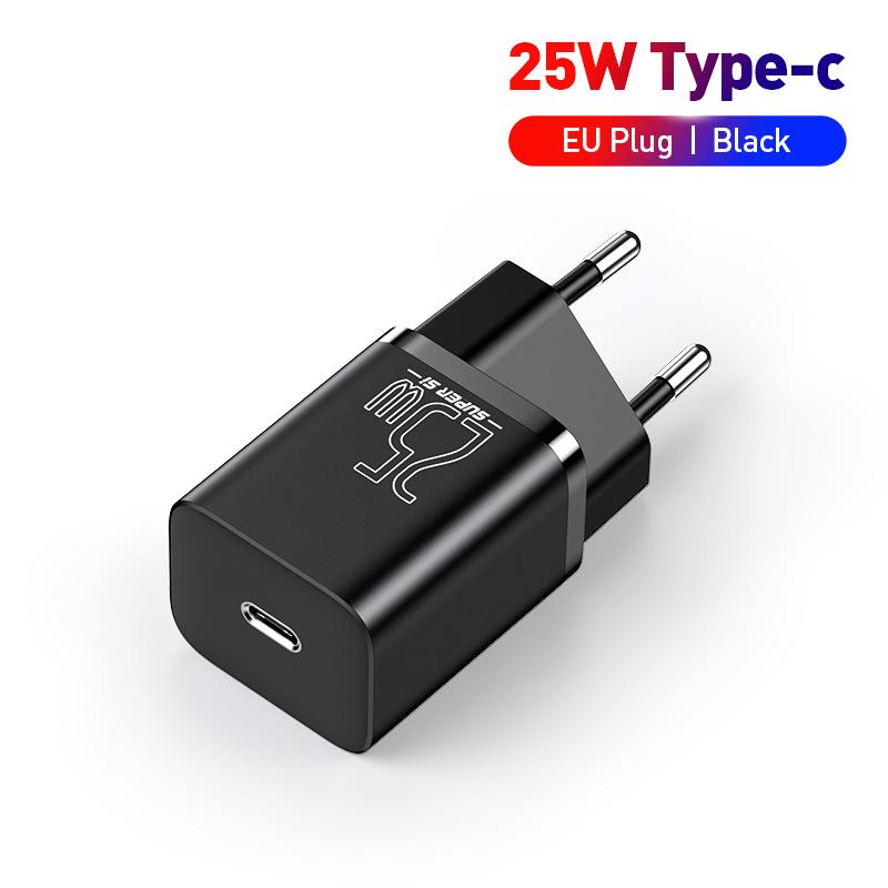 Baseus USB C Charger 25W Support Type C PD Fast Charging Portable Phone Charger For iPhone 16 15 14 13 Pro Max Samsung S22 Tablet