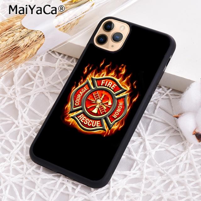 

MaiYaCa Firefighter Fireman Logo Symbol Phone Case Shell For iPhone 17 Air 12 13 16 pro max 15 14 plus Cover coque iPhone 17Air
