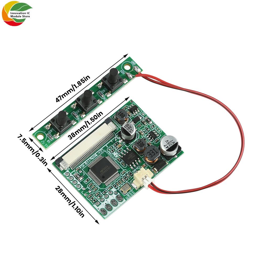 4.3/5-inch LCD Monitor Driver Board Module Kit Monitor Motherboard for Car Audio-visual Digital Photo Frame Multifunction