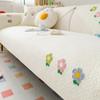 White Sofa Cushion Four Seasons Universal Non-Slip Cotton Fabrics Korean Cream Style Cushion Living Room Sofa Cover Cover Towel