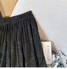 High-End Black Tencel Jacquard Wide-Leg Skirt Pants - Stylish & Versatile for Spring/Summer