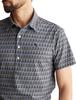 Short Sleeve Polo Shirt Geometric Print Golf Base 3 [PEARLY GATES] Men's (Logo Pattern) / / 053-4160415 021_Charcoal [S]