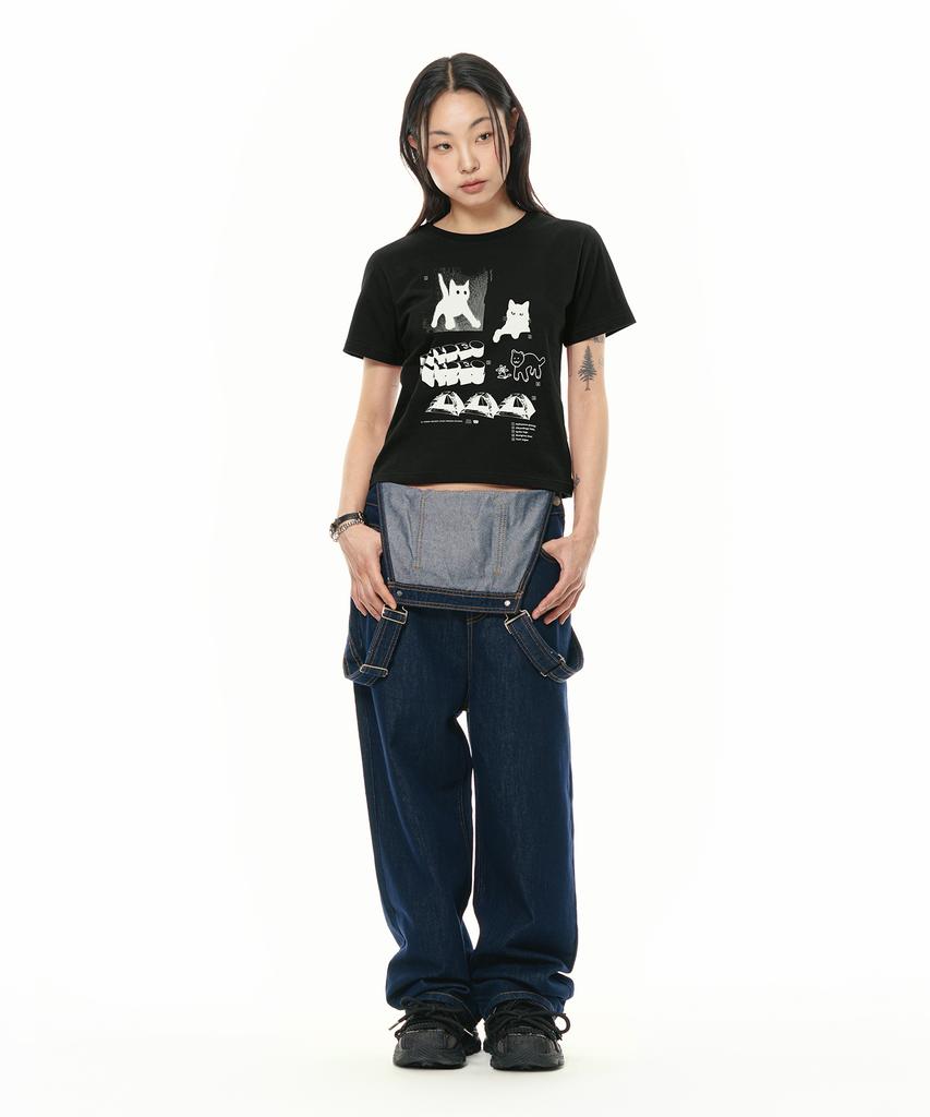 VIDEO JOCKEY Instant Hipster T-Shirt [Black]