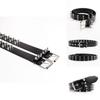 Fashion Solid Color Rivet Design Women Casual Belt For Street Style Fashion