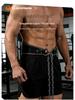 Competition Training Weightlifting Belt with Lumbar Support and Chain for Hanging Barbell Plates