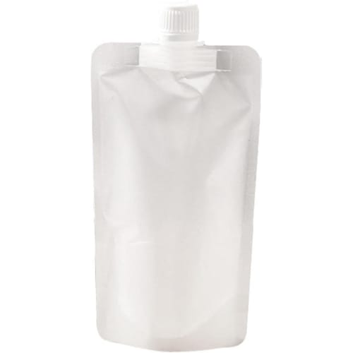 REENEW 150-Piece Set of Clear Spout Pouches, 30ml-500ml, for Drinks, Juice, and Condiment, with Lids, Freestanding, Takeout, High-Temperature Resistan