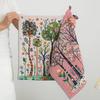 4pcs Quick Dry Pastoral Style Hand Towel 4 Layer Cotton Gauze Tea Towel Kitchen Towel  Bathroom