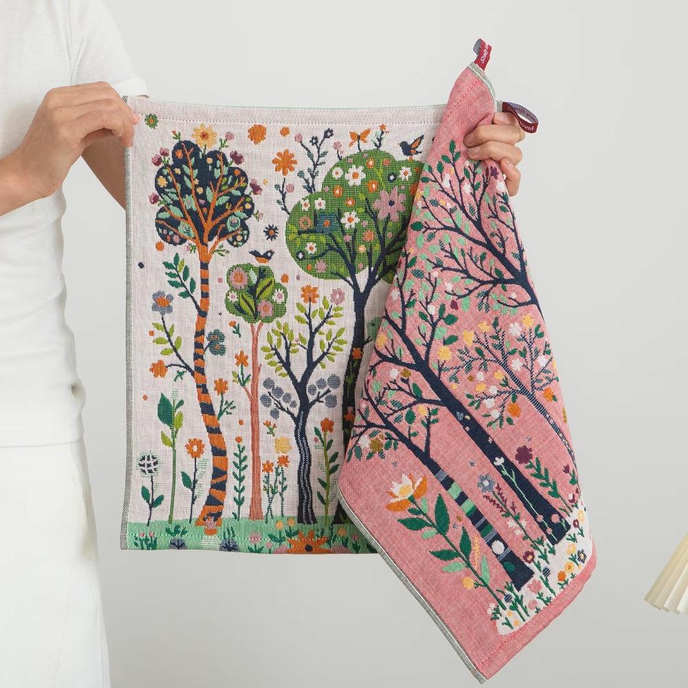4pcs Quick Dry Pastoral Style Hand Towel 4 Layer Cotton Gauze Tea Towel Kitchen Towel  Bathroom