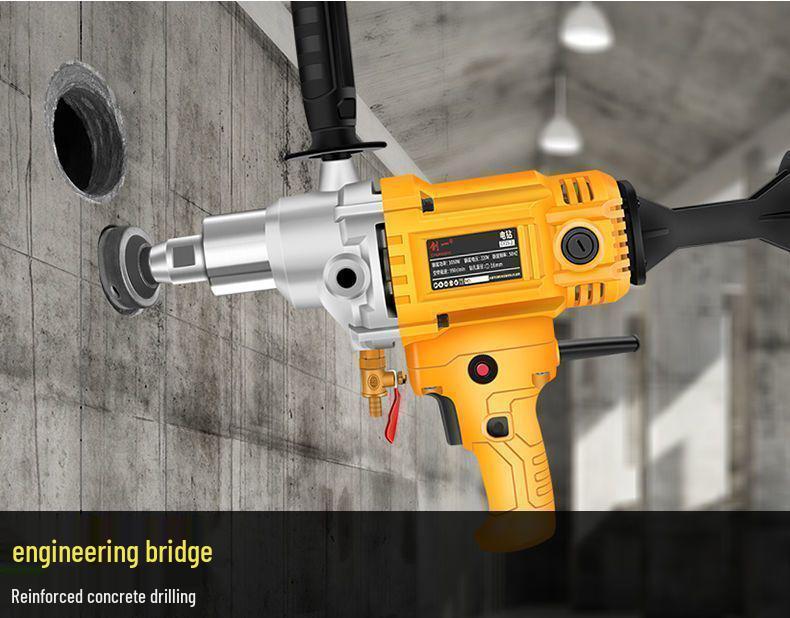 High-Power Handheld Wet/Dry Core Drill for Concrete and Water Drilling