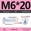 Galvanized M3 Phillips Flat Head Self-Tapping Wood Screws, High-Strength, Large Head