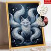 DIY Pearl Diamond Art Painting Kits for Adult and Beginners, Ethereal Fox Sparkling Painting Craft Home Wall Decor Handmade Gift
