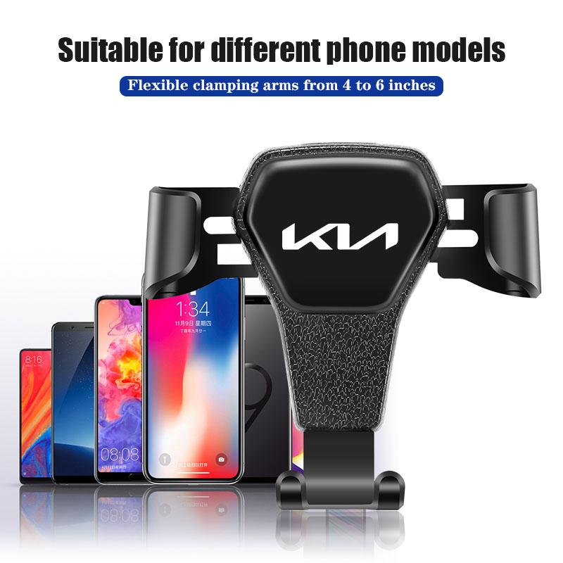 CPLX4 Gravity Car Phone Holder Air Vent GPS Stand Accessories For Kia Sportage Morning Ceed Picanto Rio ProCeed Niro Stonic KN