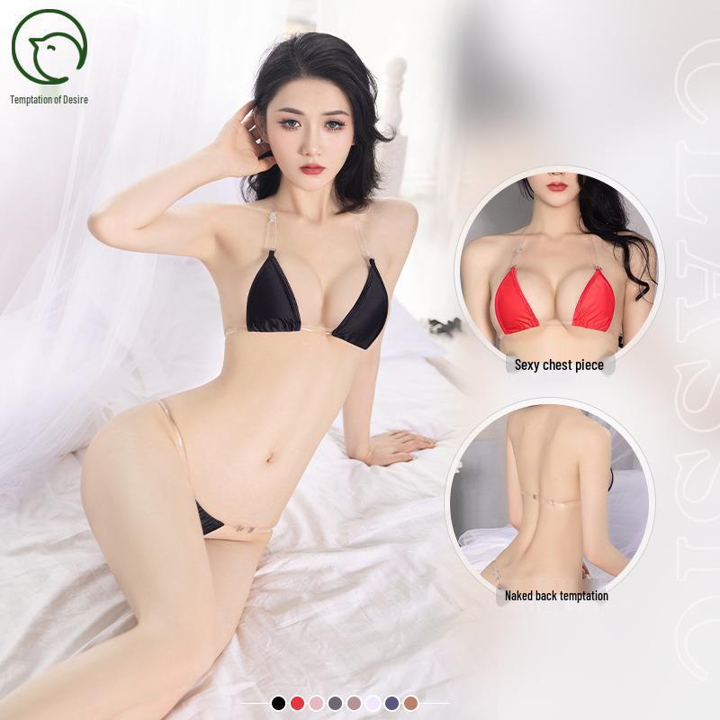  Kuszący Komplet Bielizny Bikini Stringi dla Kobiet