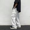 2024 Fashion Multi-pocket Men's Trend Straight Casual Trousers Outdoor Sports Trousers