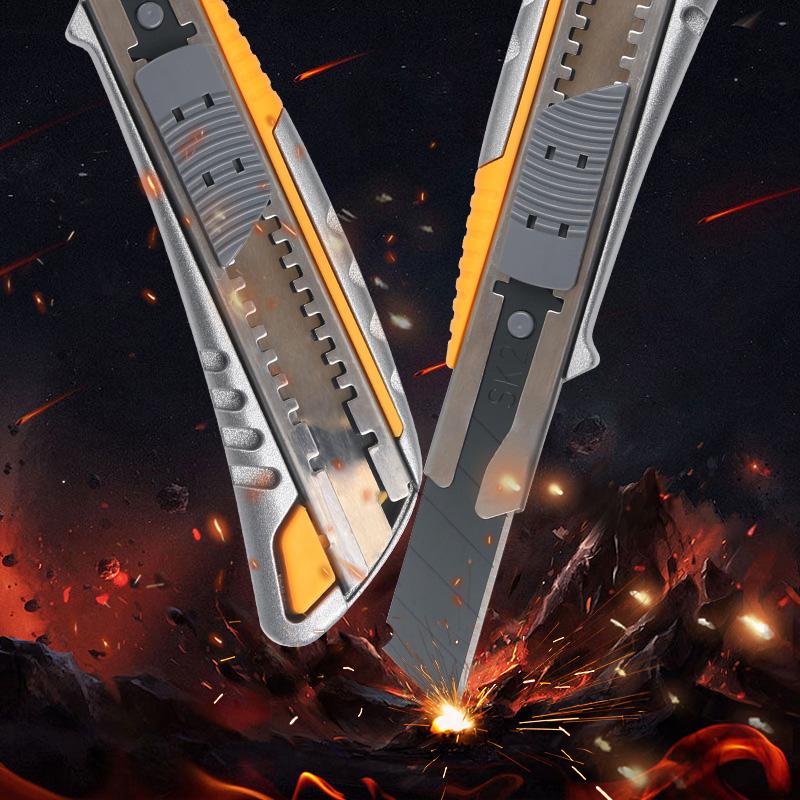 Large Art Knife Large Blade Heavy Stainless Steel Thickened Multi-Purpose Wallpaper Knife Tool Knife Stationery Cutting Supplies