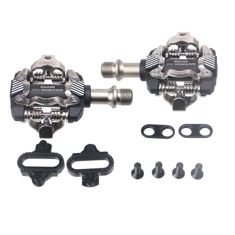 

Bike Pedals, Pair Aluminum Alloy Bicycles Pedals Self-Locking Non-Slip Mountain Bike Platform Flat Pedals Repair Parts чорний