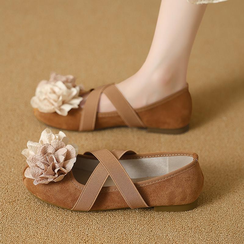 Chinesischer Stil Nationaler Stil Blumen Blockabsatz Einzelne Schuhe für Damen 2026 Neu Sommer Sanft und Modisch Mary Jane Schuhe