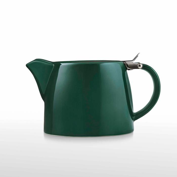 Théière - VAHDAM - - Vert - Porcelaine - Infuseur en acier inoxydable