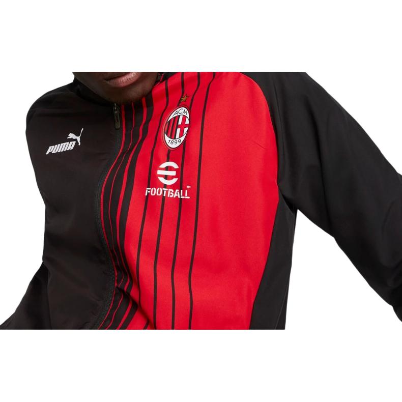 Puma Colorblock Logo Print Zip Jacket Men Outerwear Black 769276-01