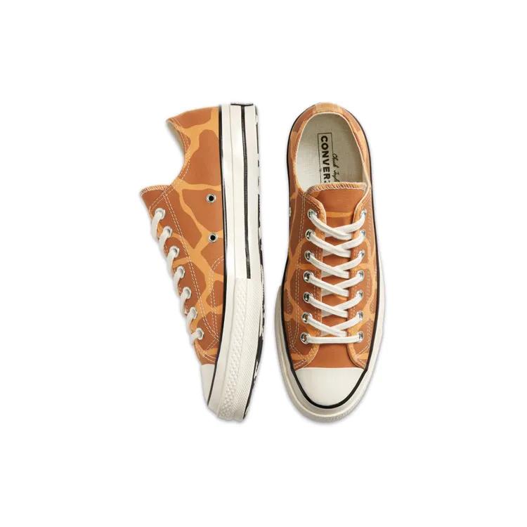 Converse Chuck 70 Low 'Archival Giraffe Print' (Unisex) Melon Baller / Raw Sugar / Egret Canvas Shoes 167810C