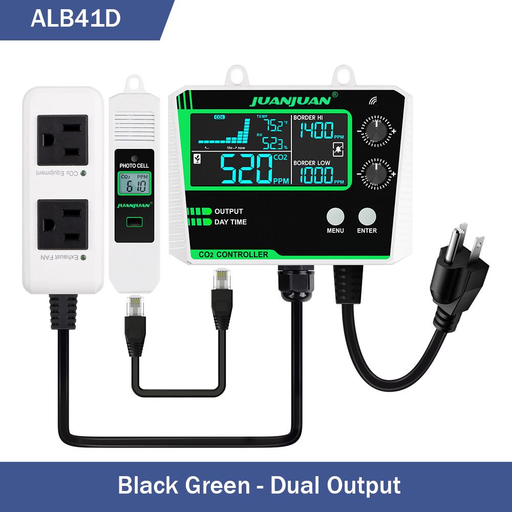 Digital CO2 Controller Air Quality Monitor 0~5000ppm CO2 Concentration Detector Carbon Dioxide Regulator for Plant Greenhouse