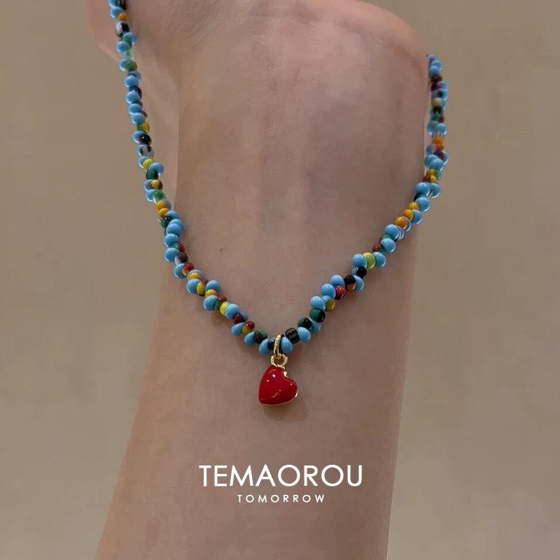 Титановая стальная цепочка, милая и нежная цепочка на ключицу One size