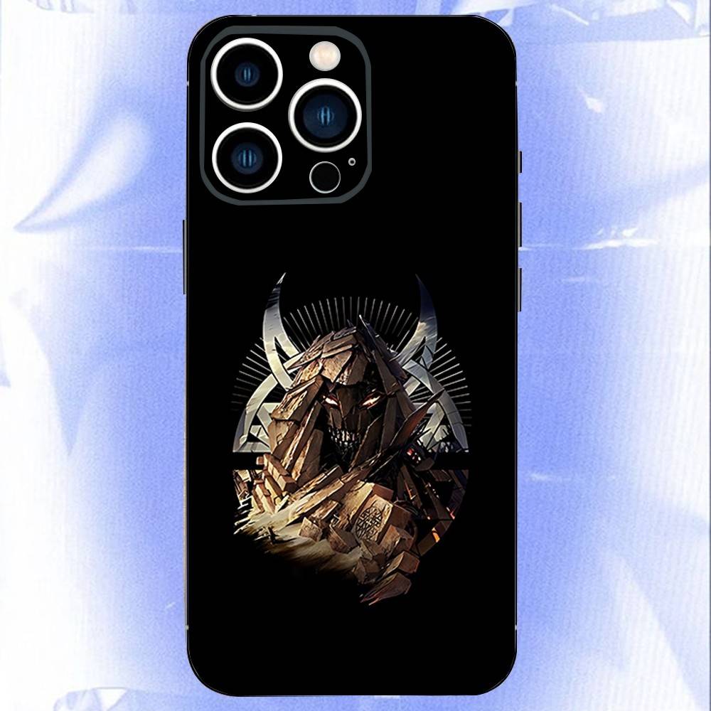 ROCK D-Disturbed Band Phone Case For iPhone 17,16,15,14,13,12,11,Pro,XS,Max,XR,Plus,E,SE4,Mini Black Soft Cover