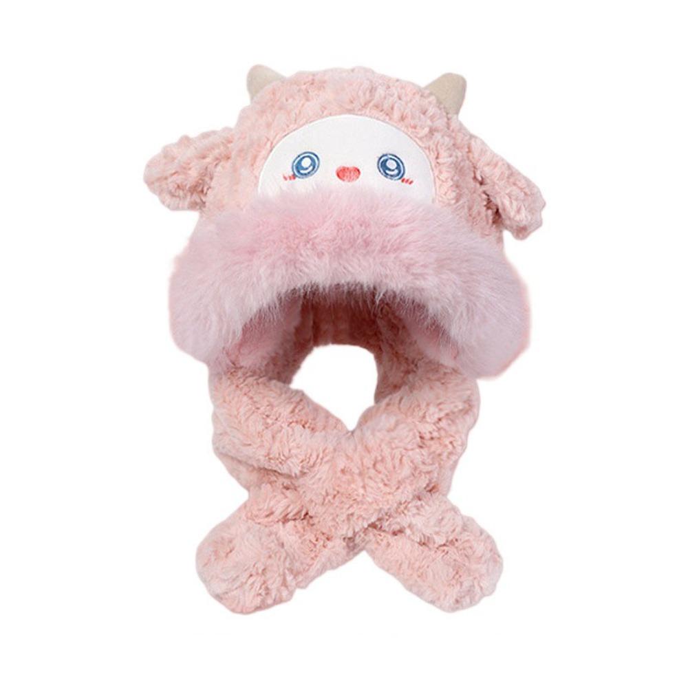 Warm Little Sheep Plush Hat Cartoon Lei Feng Cap Creative Ear Protection Hat  Girls