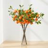 Faux Orange Artificial Orange Branch Green Leaves Fake Plants  Restaurant Hotel