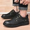 Men's Hand-stitched Leather Shoes Outdoor Casual Shoes
