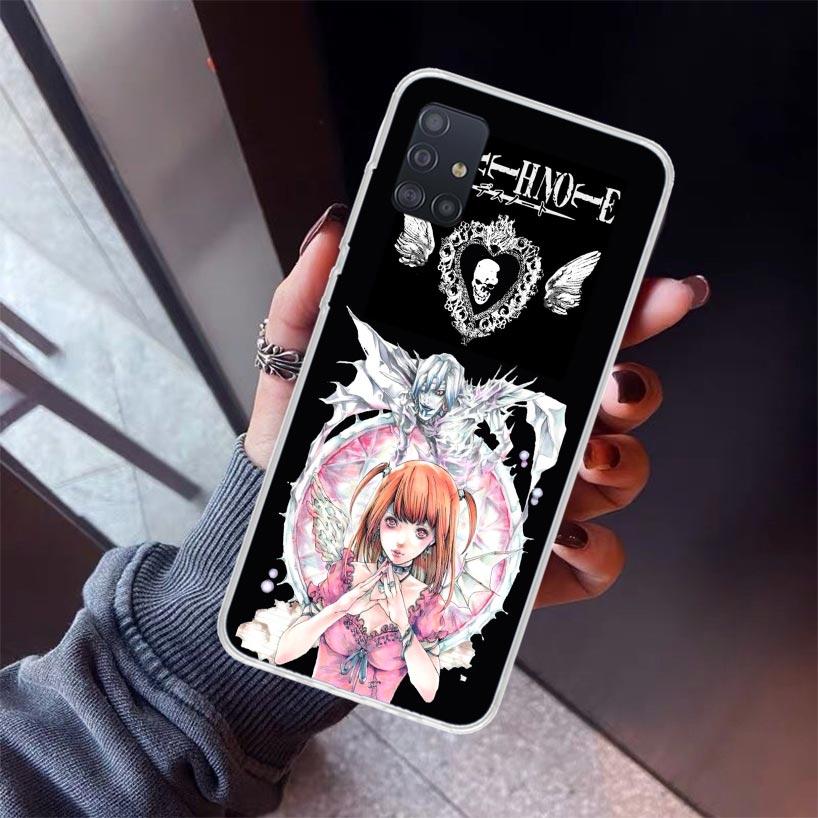 N-Note D-Death MisaMisa Phone Case For Samsung Galaxy A52 A51 A50S A32 A22 A12 A02S A72 A71 A31 A70 A30S Note 20 Ultra 10 Plus S