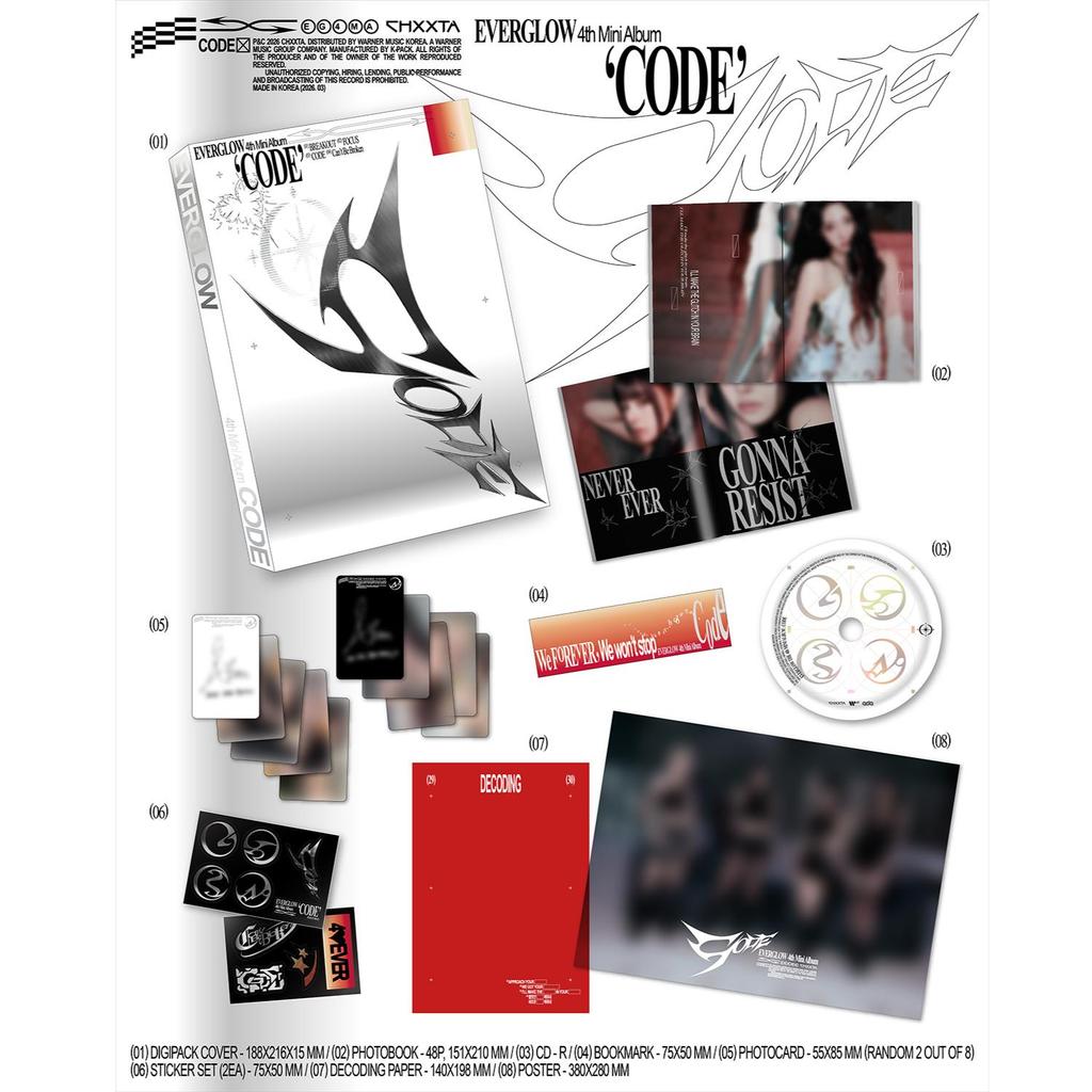 EVERGLOW [CODE] 4th Mini PHOTOBOOK Album