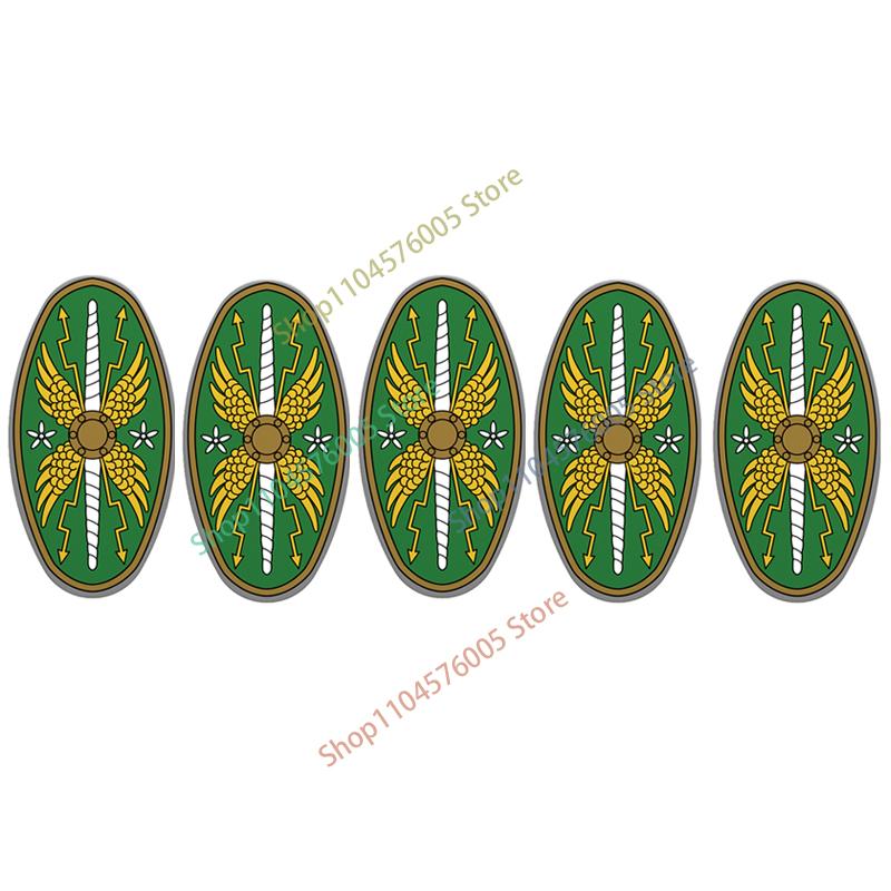 Średniowieczny Rzym Tarcza Budowlane Klocki Wojskowe Żołnierz Rzymski Wojownik Rycerz Postać Łucznik Fartuch Płaszcz Akcesoria Ceglany Zabawka Prezent