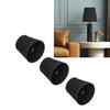 3PCS Cloth Lampshade E14 Clip On Fabric Lamp Cover for Chandelier Wall Lamp   Home Decor(Black )