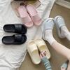 Fashion New Summer Beach Thick Sole Eva Slippers Women Thick Platform Indoor Home Slides Woman Lightweight Non Slip Bathroom Flip Flops