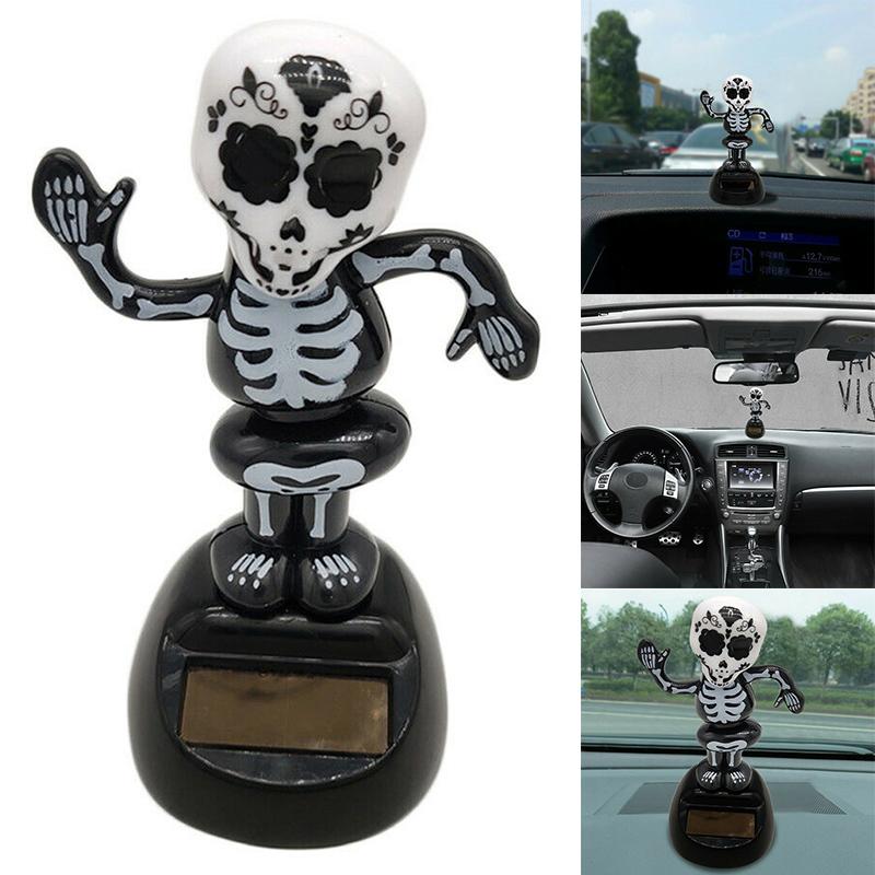 Solar Powered Dancing Halloween Swinging Animated Bobble Dancer Toy Car Decor Boy Girl Handcrafted Gift Birthday Present Party