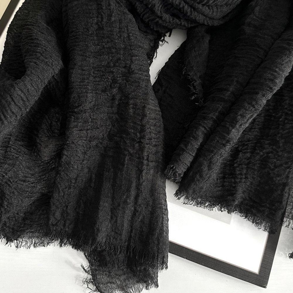 Big Size Turban Shawl Crinkle Women's Shawls New Hijab Hood