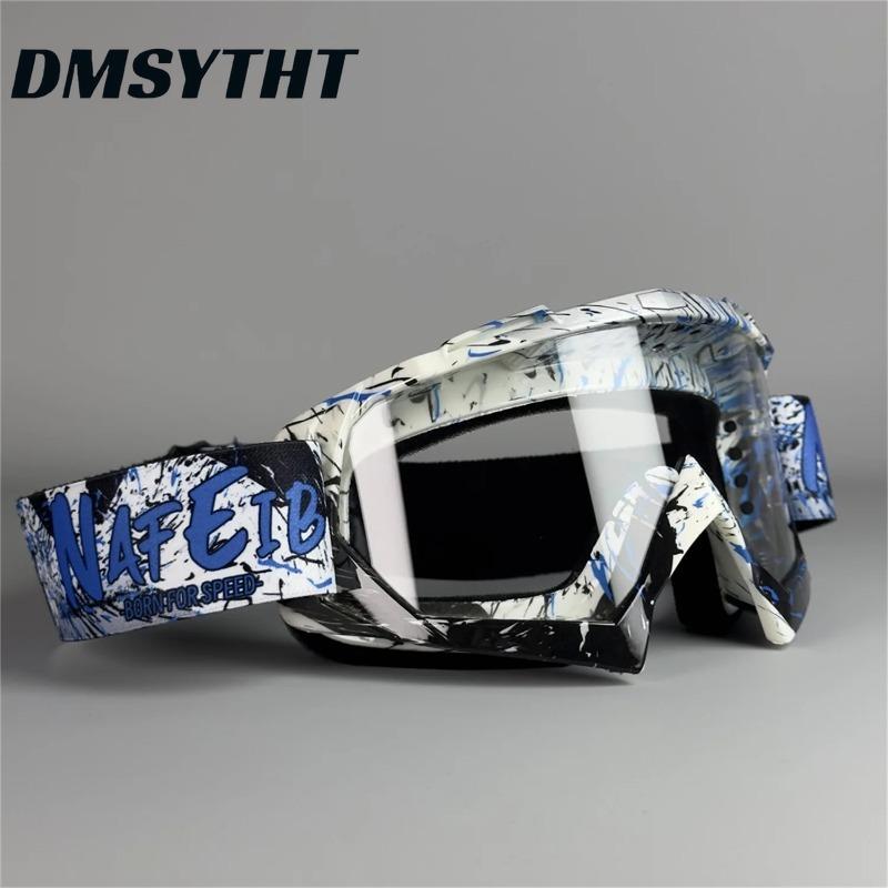 Non-polarized Motorcycle Goggles for Men Women Motocross Glasses Safety Protective Night Vision Helmet Goggles Vintage Driving Eyeglasses