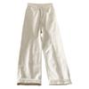 Spring 2025 Women's High-Waisted Wide-Leg Jeans - Chic Hong Kong Style, Loose & Slimming Fit